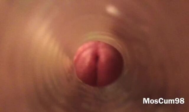 SHAG FLESHLIGHT 1-st TIME INSIDE GLANCE (PHAT JIZZ SHOT)