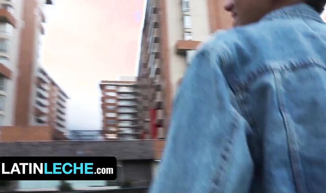 Brazilian Leche - Random Cameraman Invites Latino With Good-Sized Uncircumcised Trouser Snake To Penetrate Young Twunk In His Place