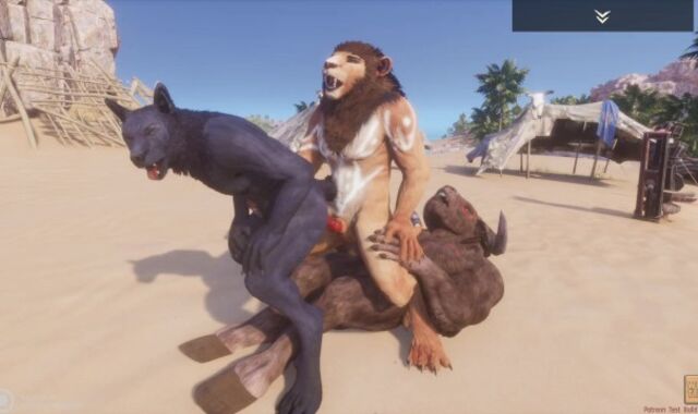 Super-Naughty Life / Queer Furry Group Fuck-Out