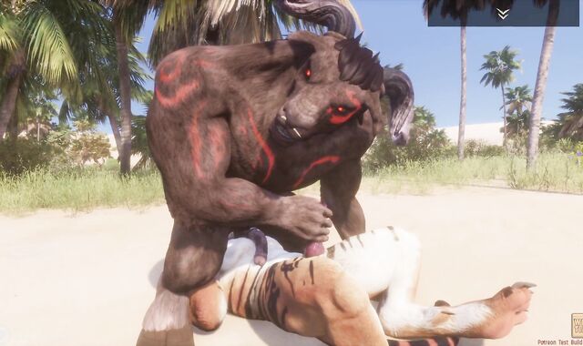 Super-Naughty Life / Tiger getting Penetrated by a Minotaur