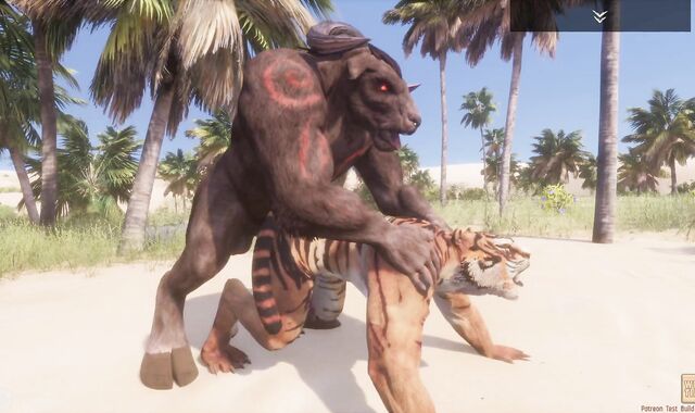 Super-Naughty Life / Tiger getting Penetrated by a Minotaur