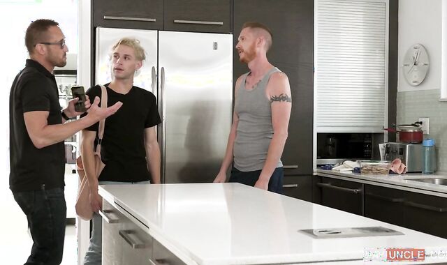 Family Hard-on: Humid Shae Reynolds in tandem with Myles Landon got pounded rock-hard