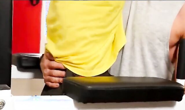 appetizing eighteen age teenager man rod acquires humped sans a rubber By His trainer