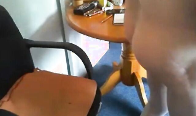 grand-father And Dad On web cam