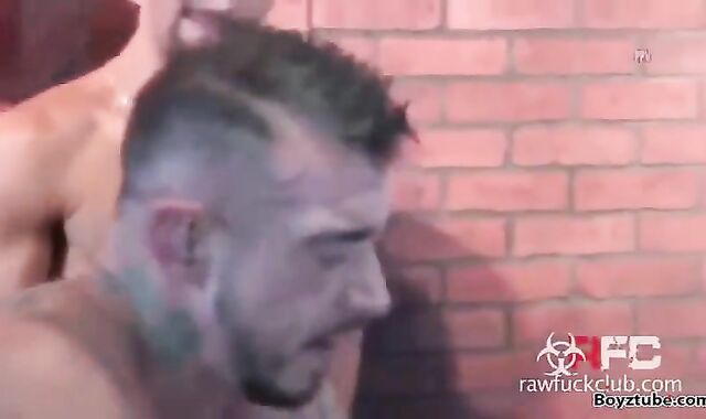 unprotected Hubbies With friends. muddy gay Romp