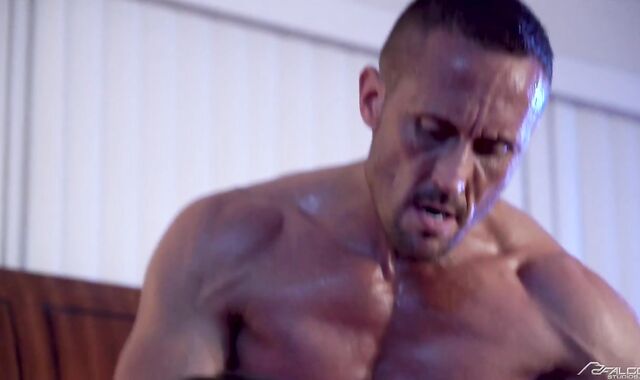 Falcon Studios: Devin Franco quick make-out shag-out gig