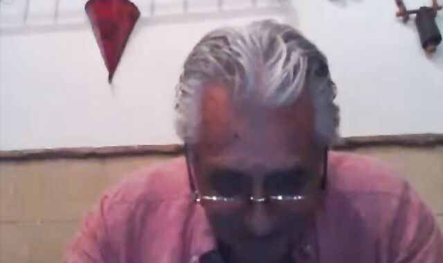 Yuri234 Silver Daddy old stud Playing With His Uncut 10-Pounder