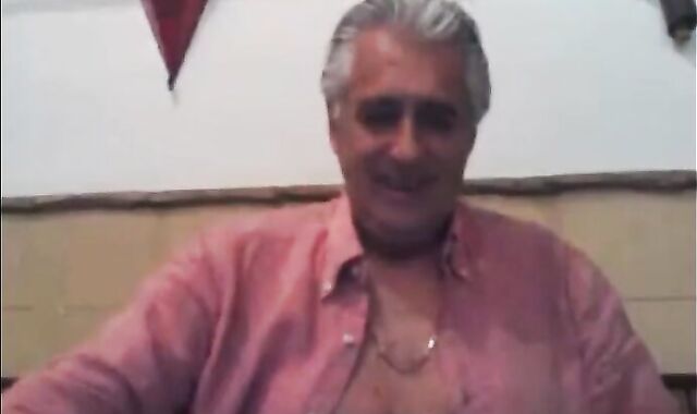 Yuri234 Silver Daddy old stud Playing With His Uncut 10-Pounder