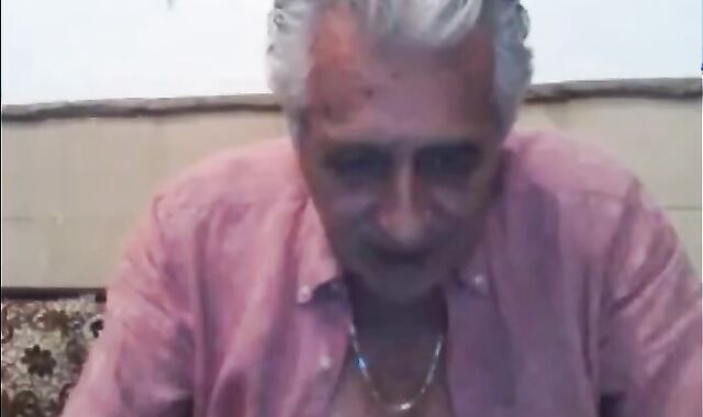 Yuri234 Silver Daddy old stud Playing With His Uncut 10-Pounder