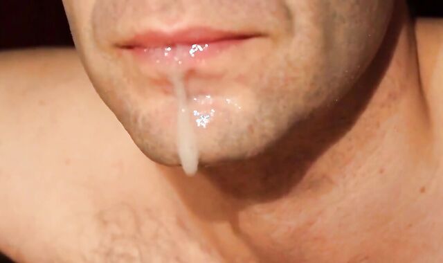 fruit fuck and self swallow - the best comes after cumming