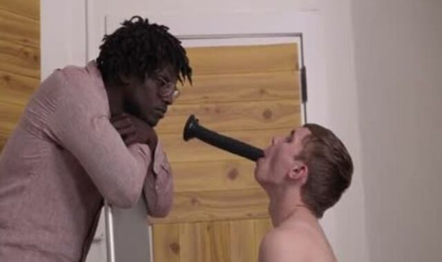 White twunk Faps A Monster Uncut BIG BLACK COCK