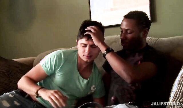 JalifStudio: DILF Jd Daniels jerking dark-hued cock