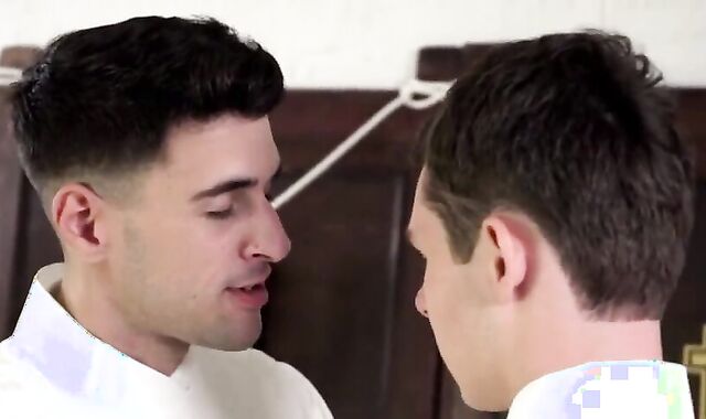 Alter fellow gets Barebacked By Priest