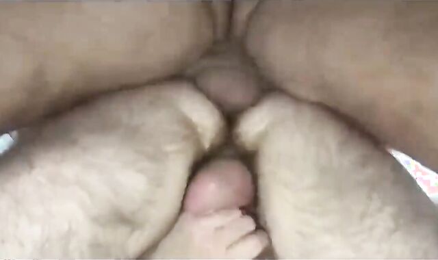 Hungry daddy Devour His Teddy Grizzly In The Kitchen