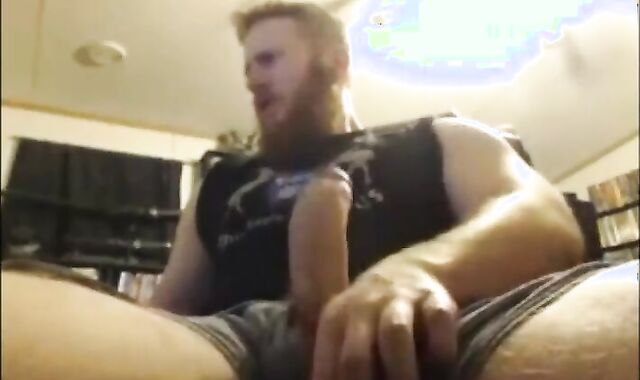 Big Dick Ginger Shoots Out A Massive Load