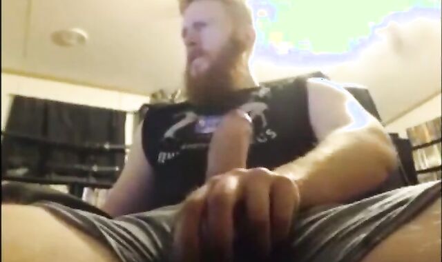 Big Dick Ginger Shoots Out A Massive Load