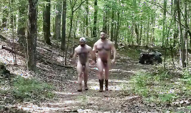 bushy Cubs In The Woods. ultra-mischievous homosexual Screw-festival