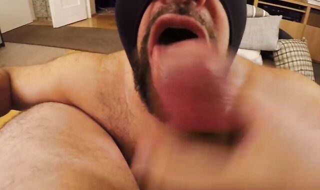 Hairy man Slave Massively loves Worshipping My ramrod