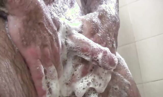 mind-deep-throating Muscle Father Mikey Bathroom jerk off & dude-juices