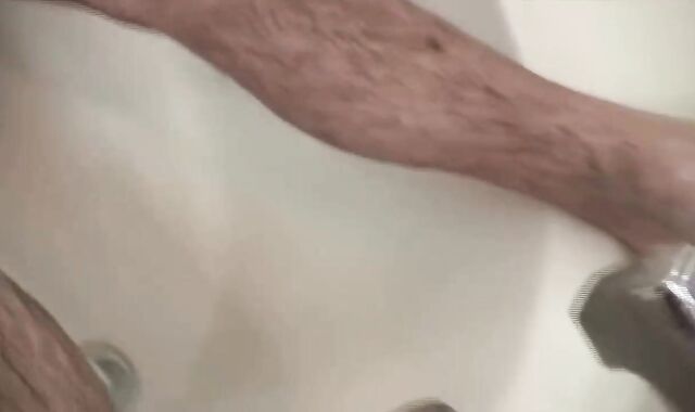 mind-deep-throating Muscle Father Mikey Bathroom jerk off & dude-juices