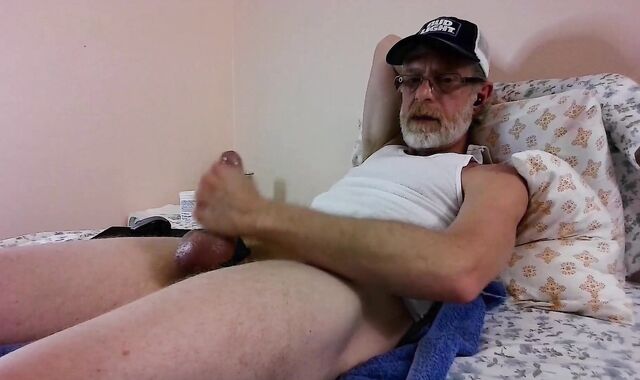 JerkinDad14 - Redneck Cousin Jacks & Goons Out On His meaty Lubricious cum-pump + humongous jizz-shot