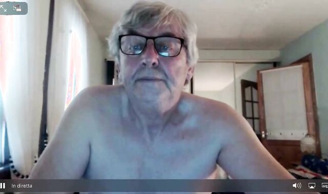 grandad jerk On webcam