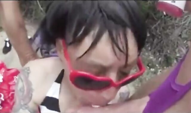 CD TRAP SISSY boy-meat bitch trio gargle N poke