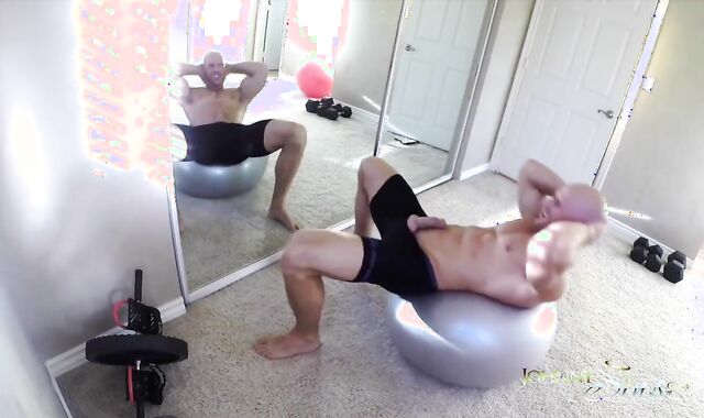 Porn fellow Johnny Sins Drains Off whilst Working Out
