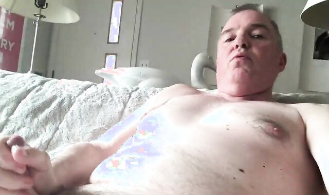 JC Faps His flabby plumb-stick With A splendid Stream.