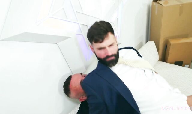 MenatPlay - Dani Robles in socks mass ejaculation in office