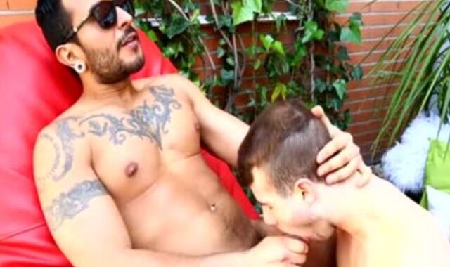 Dad Lucio And Pup Allen