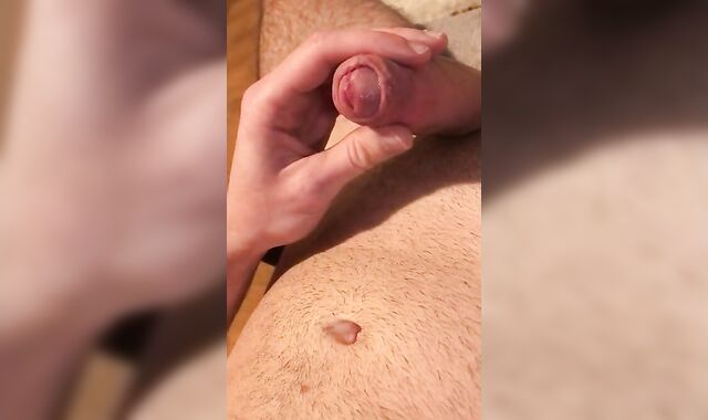 German hot eging and moaning with sperm at the end