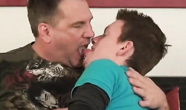 Daddy Mugs Rocks The sofa And discharges On Face