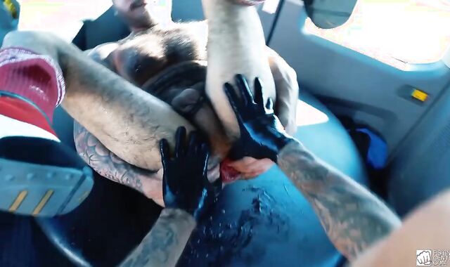 Fisting Central - Catapulting hard with pierced homie