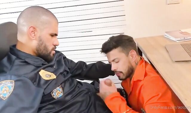 Policeman Made Prisoner His mega-tart. mouth-watering queer Fuck-fest