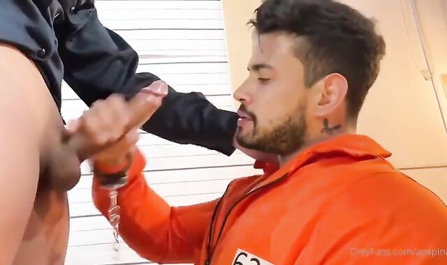 Policeman Made Prisoner His mega-tart. mouth-watering queer Fuck-fest