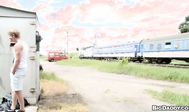 A largest homosexual poke Outdoor On A Camper To Witness