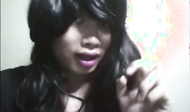 Sissy Asian Jerking Off Like Crazy