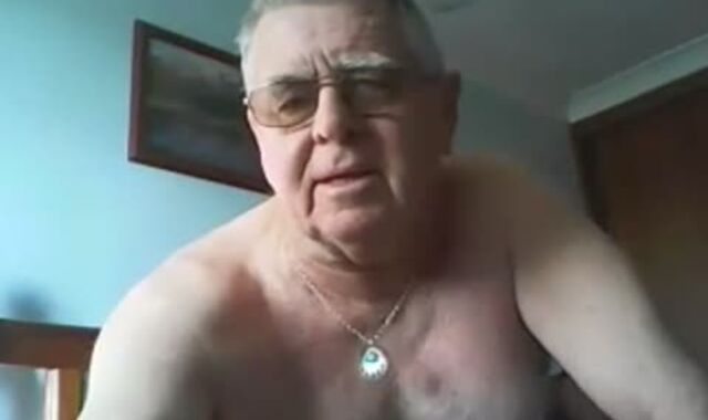 grandad cum On camera
