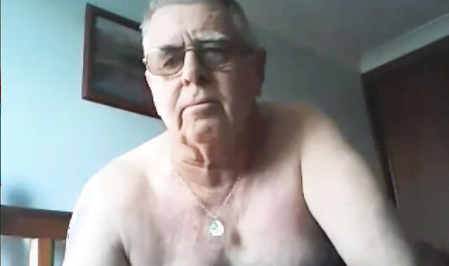 grandad cum On camera