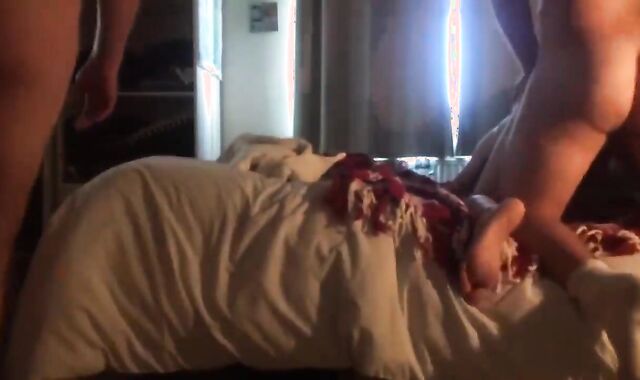 Spitroasted In dilettante faggot unprotected 3-some