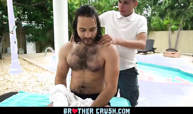 fur covered Stepbrother receives Barebacked By twink