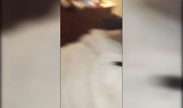 Daddy dick stretching tiny buttonhole to breaking