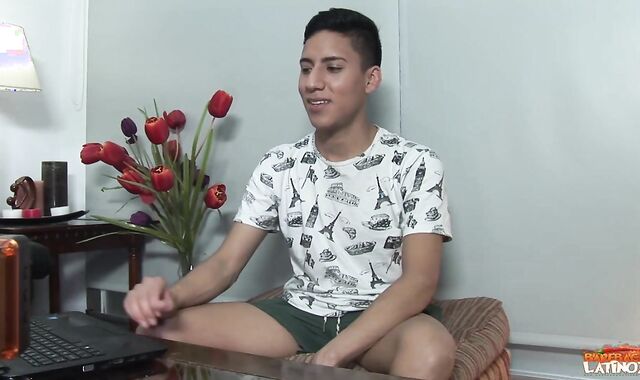 BarebackLatinoz: Solo youthfull & inked Etienne masturbating