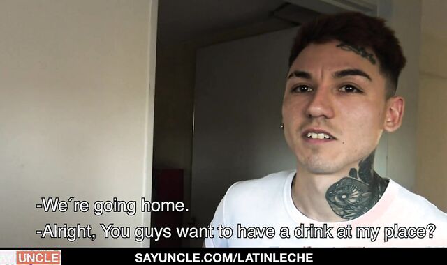 Tatted Latino Breeds A Dangled guy