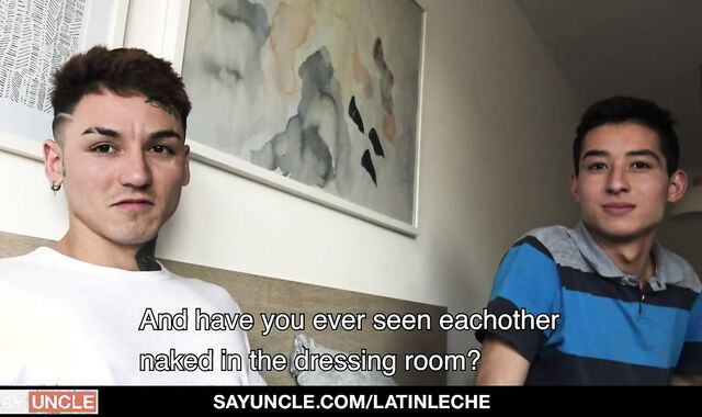 Tatted Latino Breeds A Dangled guy