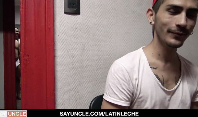 'lascivious boys drill pretty Latino In The baths'