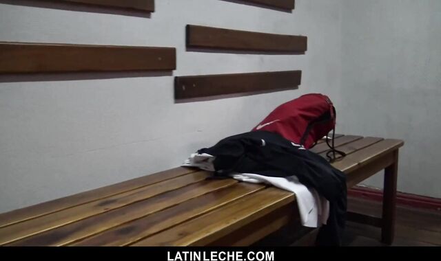 Dangled Latino hammered In Gym Shower