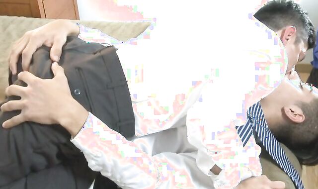 Latino twunk boy tongues hefty dick