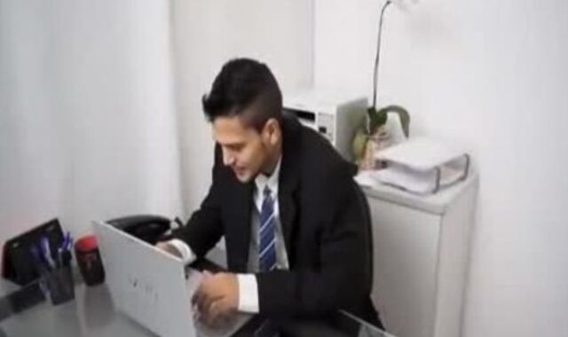 Bear gets A fat shlong From Manager